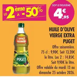 Match Puget huile d'olive vierge extra offre