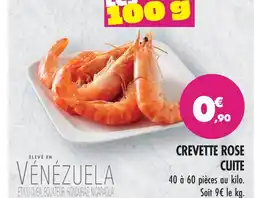 Match Crevette rose cuite offre