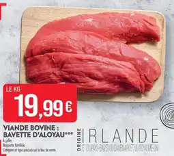 Match Viande bovine : bavette d'aloyau offre