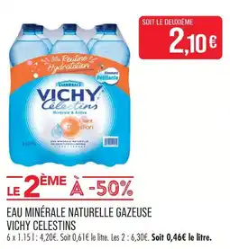 Match Vichy celestins eau minérale naturelle gazeuse offre