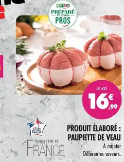 Match Match produit élaboré : paupiette de veau offre