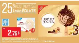 Match Ferrero rocher / rafaello bâtonnets glacés offre
