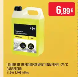Match Carrefour liquide de refroidissement universel -25° c offre