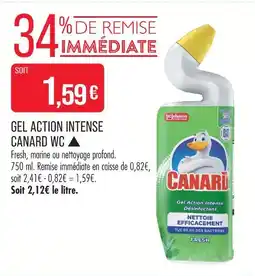 Match Canard wc ▲ gel action intense canard wc offre