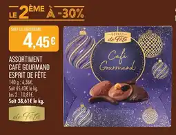 Match Esprit de fête assortiment café gourmand offre
