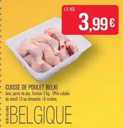 Match Cuisse de poulet belki offre