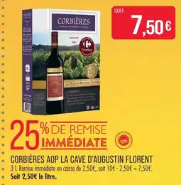 Match La cave d’augustin florent corbières aop offre