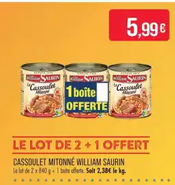 Match William saurin cassoulet mitonné offre