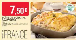 Match Match boîte de 3 gratins savoyards offre