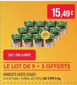 Match D'aucy haricots verts offre