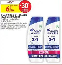 Intermarché Hyper Head & shoulders shampoing 2 en 1 classic offre