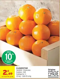 Intermarché Hyper Clémentine offre