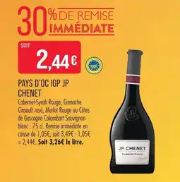 Match Jp chenet pays d’oc igp offre