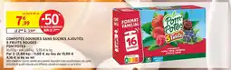 Intermarché Hyper Pom'potes compotes gourdes sans sucres ajoutés 5 fruits rouges offre