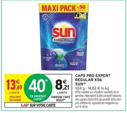 Intermarché Hyper Sun caps pro expert regular x56 offre