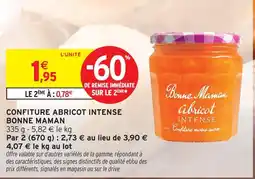 Intermarché Hyper Bonne maman confiture abricot intense offre
