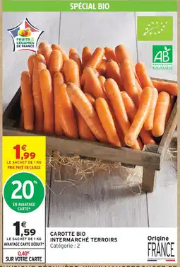 Intermarché Hyper Intermarché terroirs carotte bio offre
