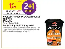 Intermarché Hyper Oyakata nouilles yakisoba saveur poulet teriyaki offre