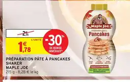 Intermarché Hyper Maple joe préparation pâte à pancakes shaker offre