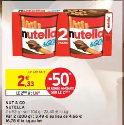 Intermarché Hyper Nutella nut & go offre