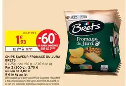 Intermarché Express Brets chips saveur fromage du jura offre