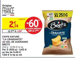 Intermarché Brets chips nature la craquante au sel de guérande offre
