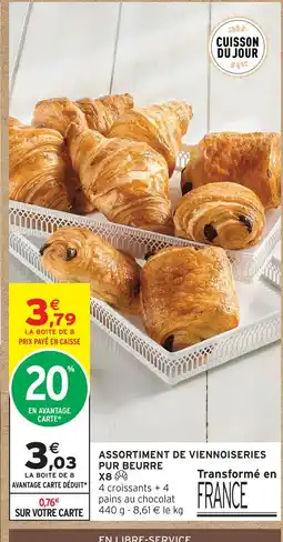 Intermarché Hyper Assortiment de viennoiseries pur beurre x8 offre