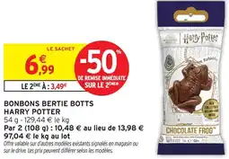 Intermarché Harry potter bonbons bertie botts offre