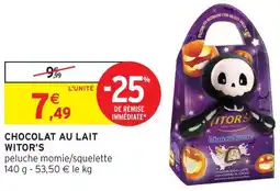 Intermarché Witor's chocolat au lait offre