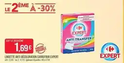 Match Carrefour - lingette anti décoloration expert offre