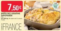 Match Boîte de 3 gratins savoyards offre