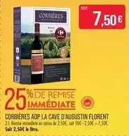 Match La cave d'augustin florent - corbières aop la cave d'augustin florent offre