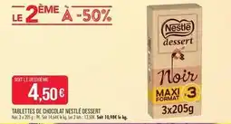 Match Nestlé - tablettes de chocolat nestle dessert offre