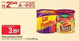 Match Panzani - ravioli bolognaise offre