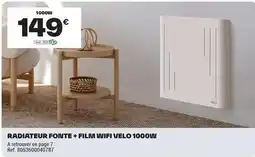 Brico Dépôt Radiateur fonte + film wifi velo 1000in offre