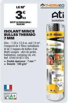 Brico Dépôt Dim - isolant mince bulles thermo 7 min offre