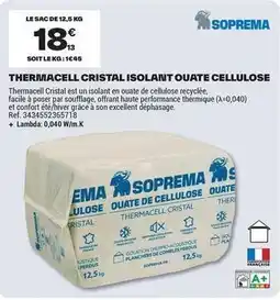 Brico Dépôt Soprema - thermacell cristal isolant ouate cellulose offre