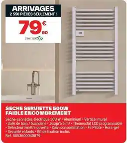 Brico Dépôt Seche serviette 500 ml faible encombremient offre