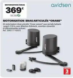 Brico Dépôt Avidsen - motorisation bras articules orane offre