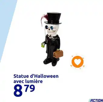 Statue d'halloween avec lumière