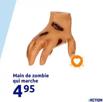 Main de zombie qui marche
