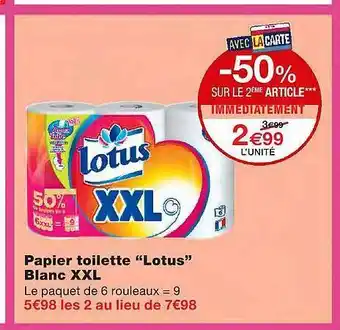 Monoprix Papier Toilette offre