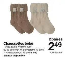 Zeeman Mixa bebé - chaussettes bébé offre