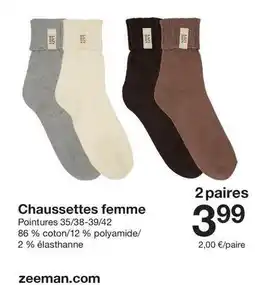 Zeeman Chaussettes femme offre