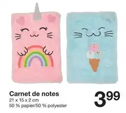 Zeeman Carnet de notes offre