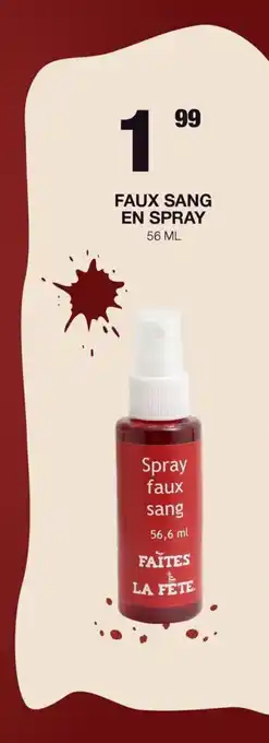 FAITES LA FÊTE Spray faux sang