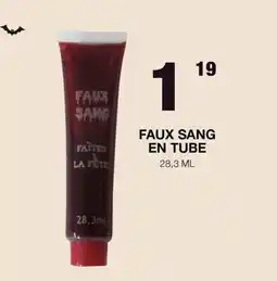Marché aux Affaires FAUX SANG EN TUBE offre