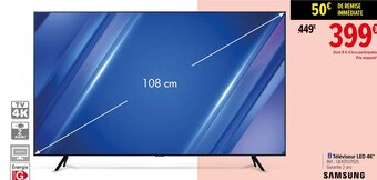 Carrefour Téléviseur LED 4K offre