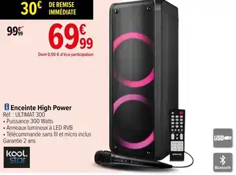 Carrefour Enceinte high power offre