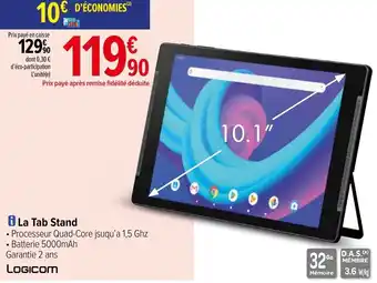 Carrefour La tab stand offre